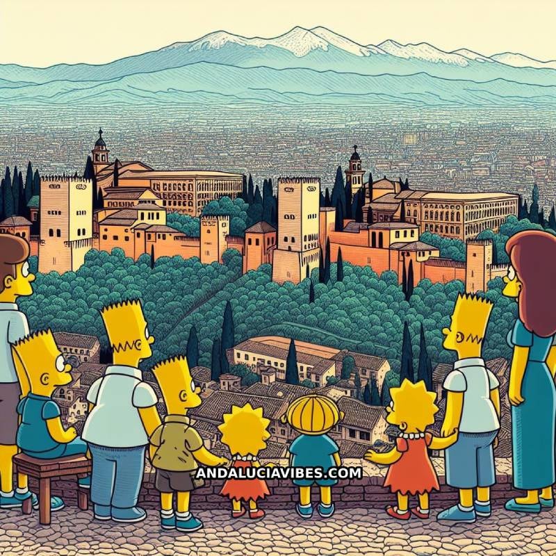 Las imágenes de la visita de los Simpson a Granada