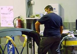 Un alumno de FP de Mecánica.