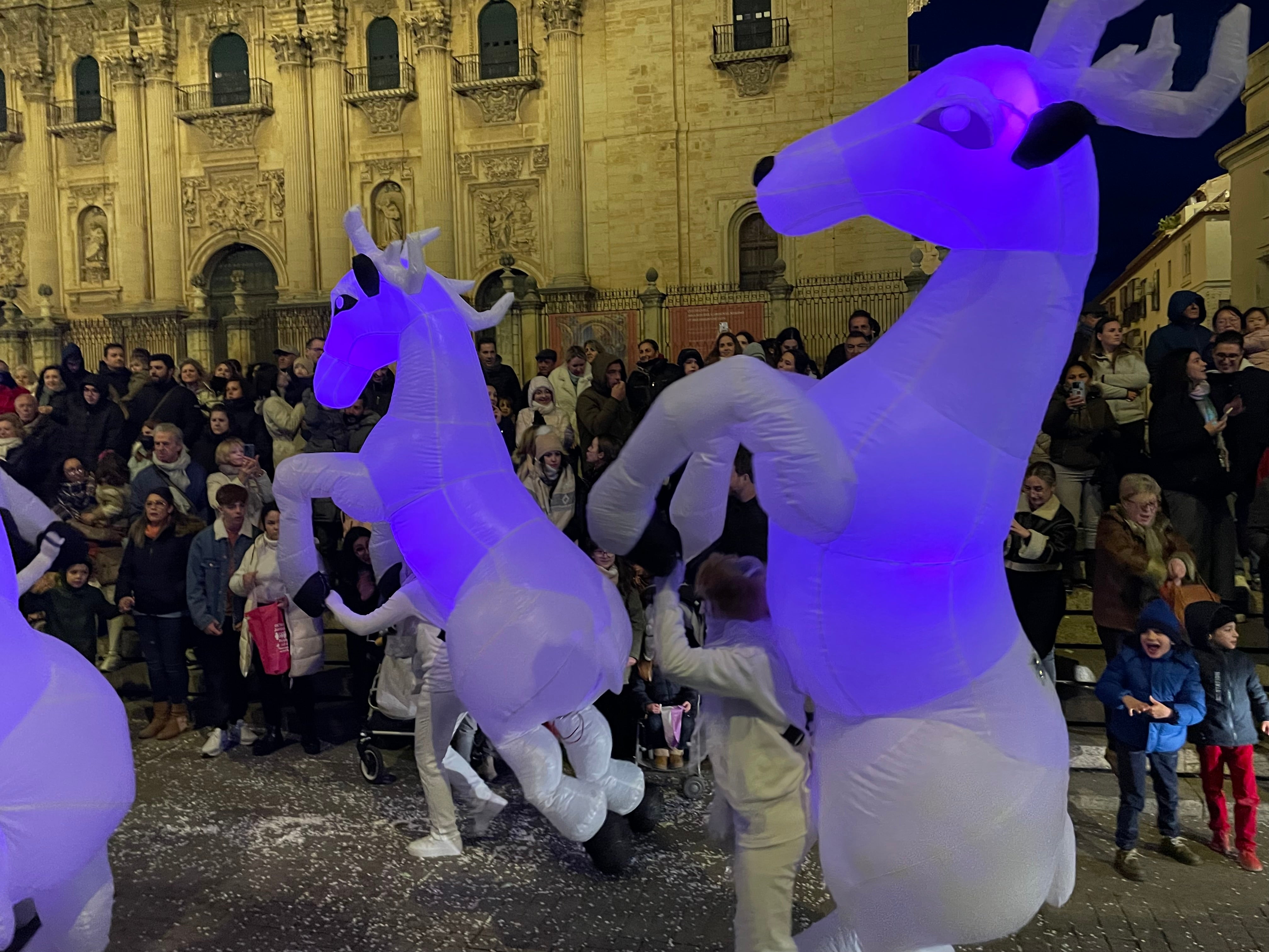 Las imágenes de los Reyes Magos en la cabalgata