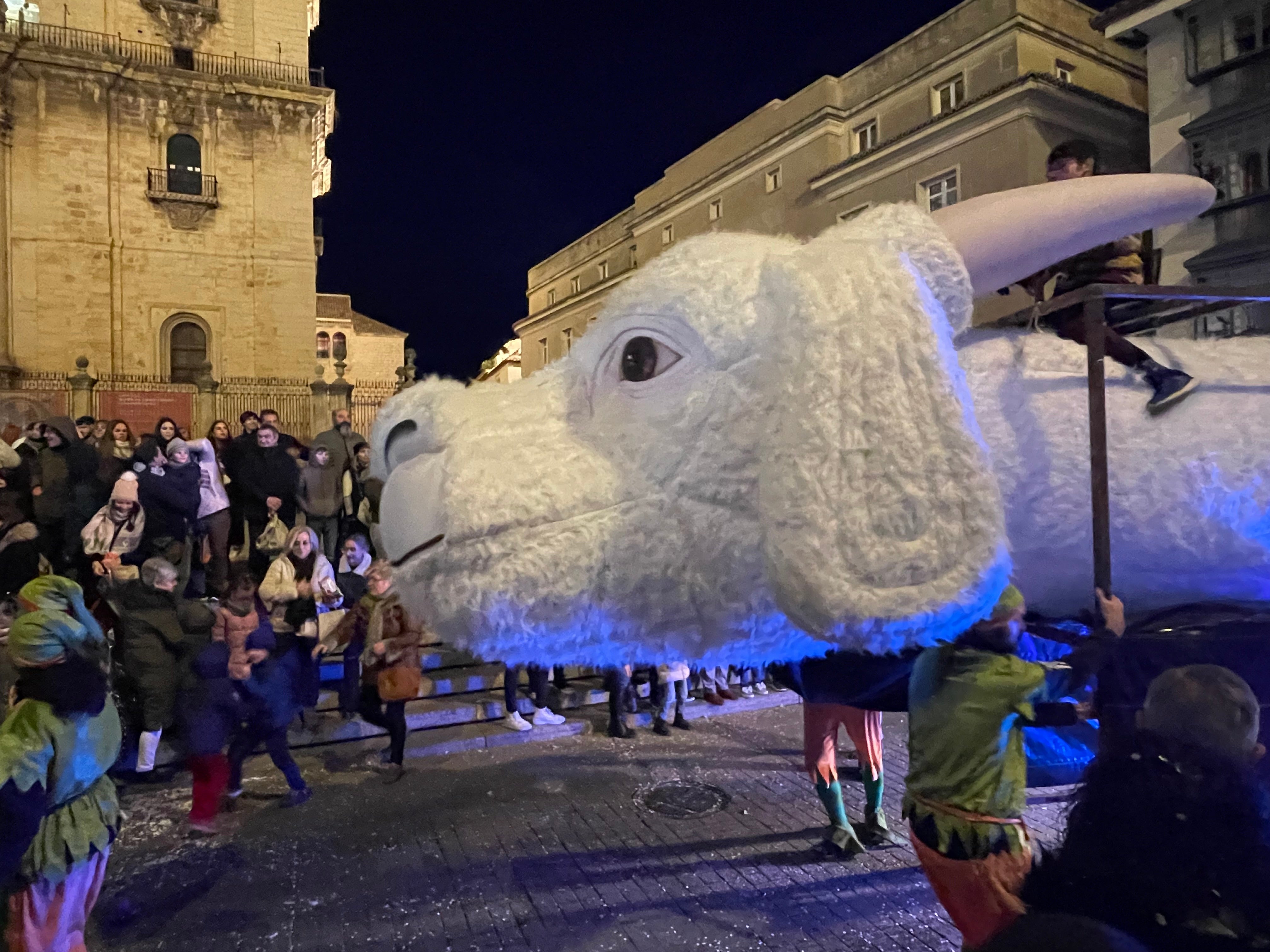 Las imágenes de los Reyes Magos en la cabalgata