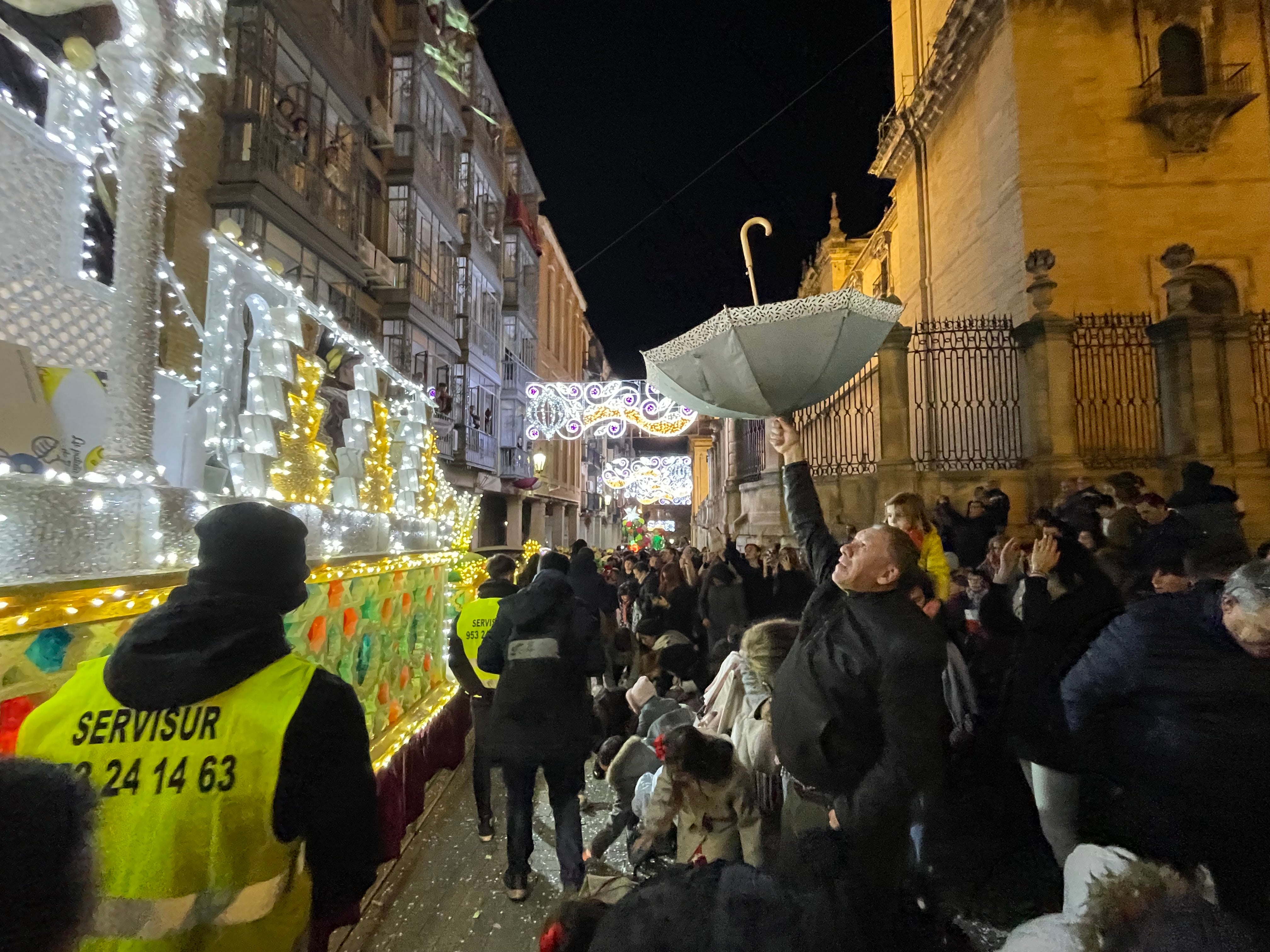 Las imágenes de los Reyes Magos en la cabalgata