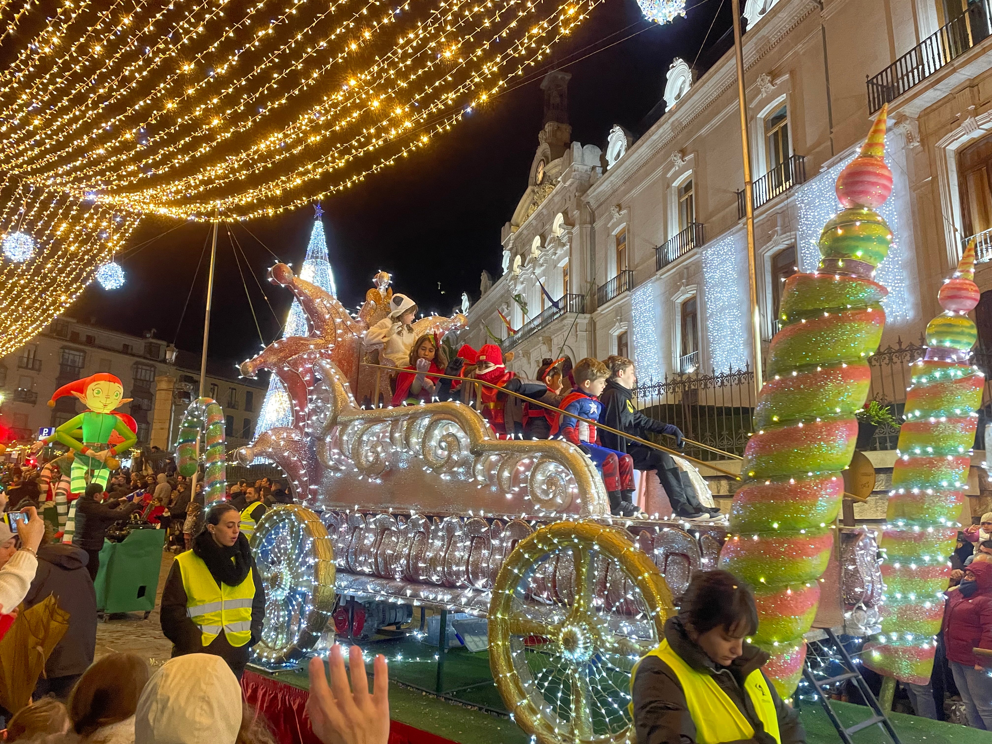 Las imágenes de los Reyes Magos en la cabalgata