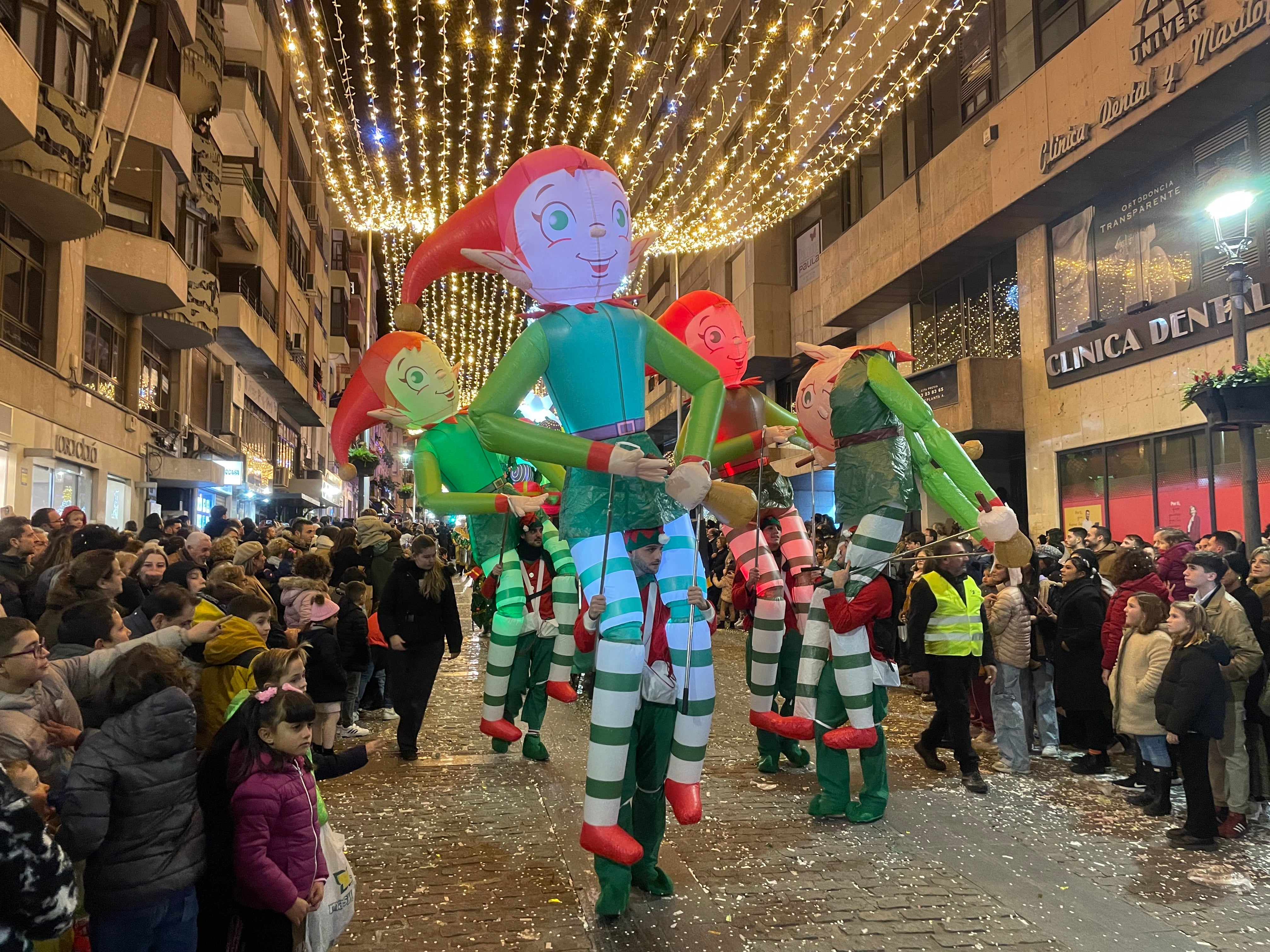 Las imágenes de los Reyes Magos en la cabalgata