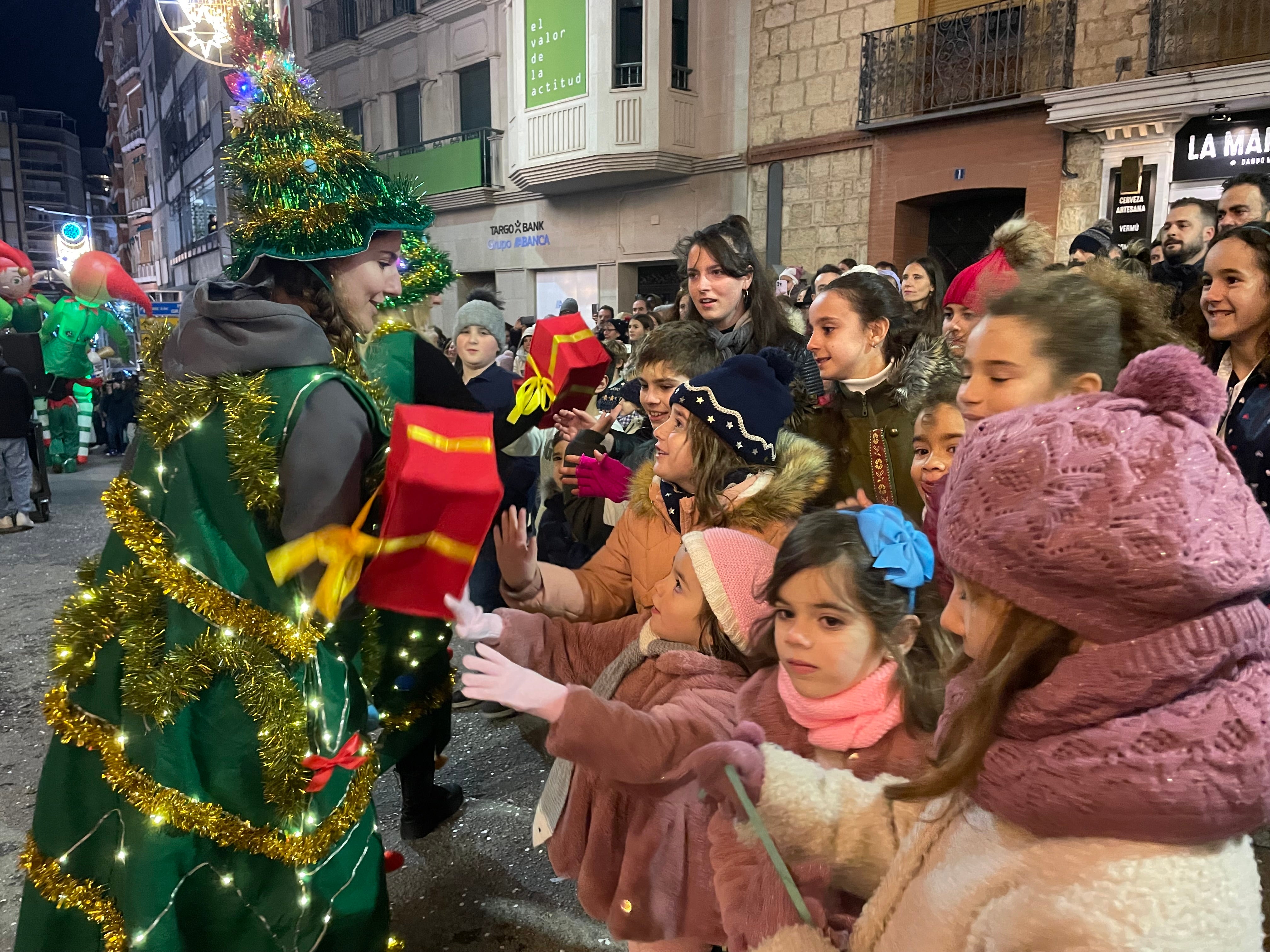 Las imágenes de los Reyes Magos en la cabalgata