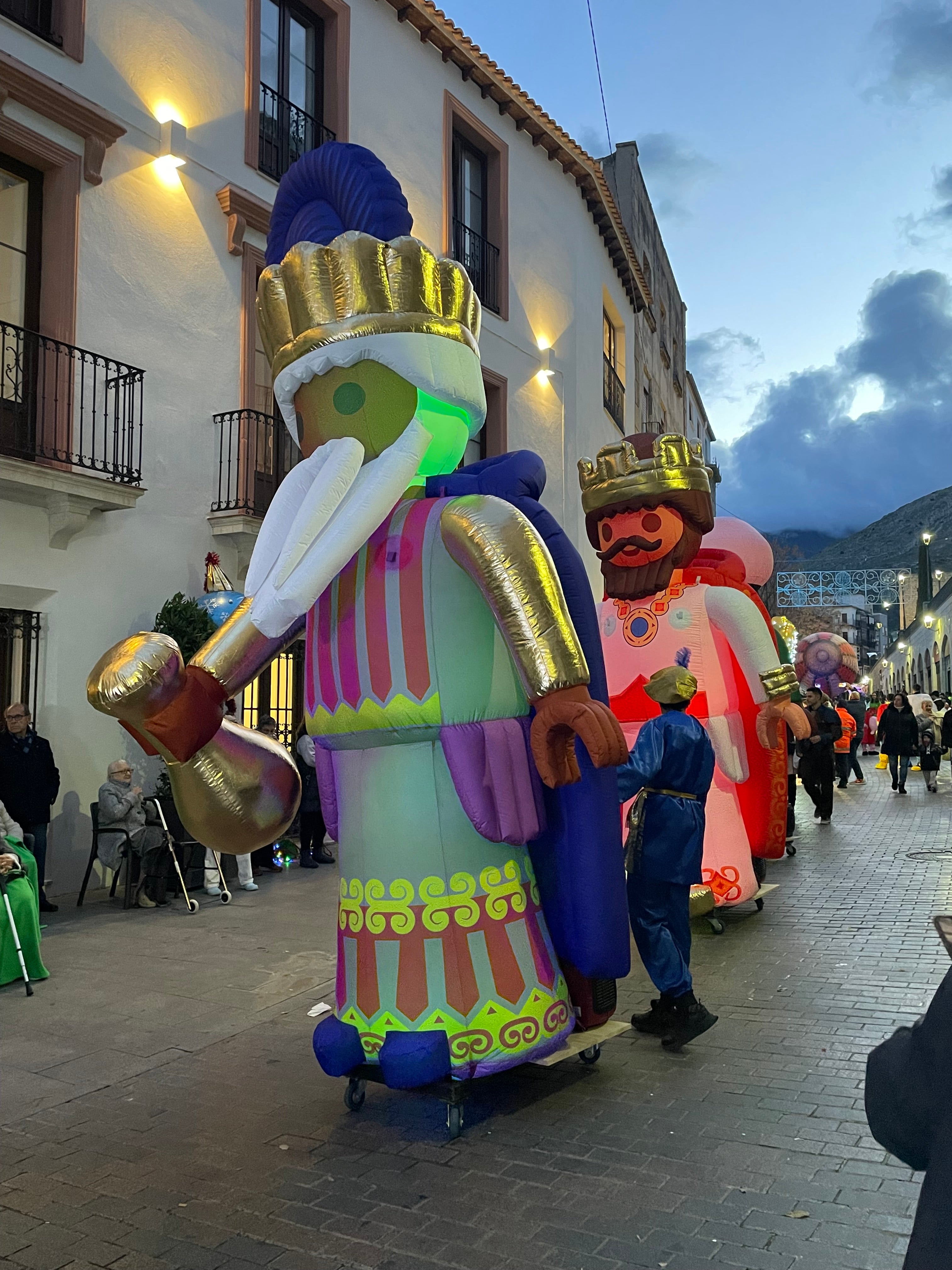 Las imágenes de los Reyes Magos en la cabalgata