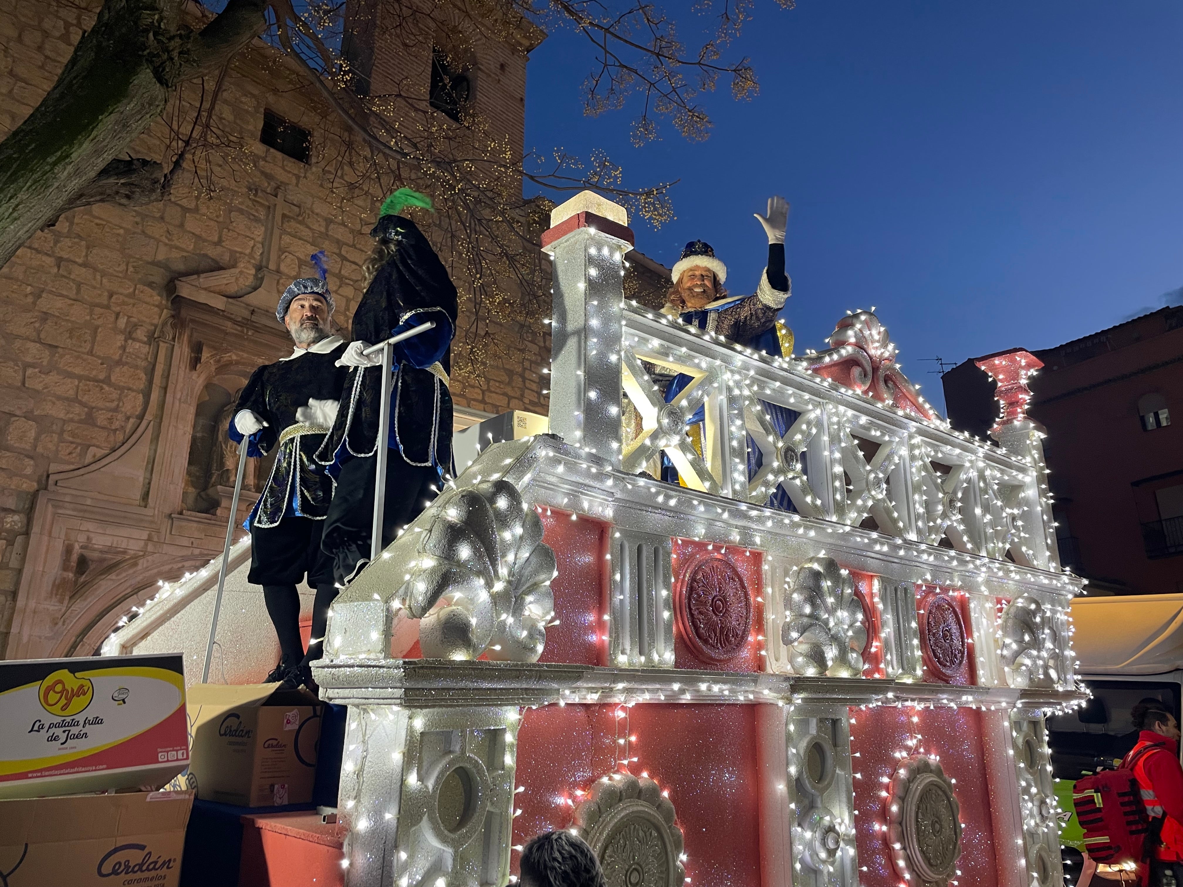 Las imágenes de los Reyes Magos en la cabalgata