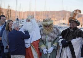 Los Reyes Magos desembarcan en Motril.