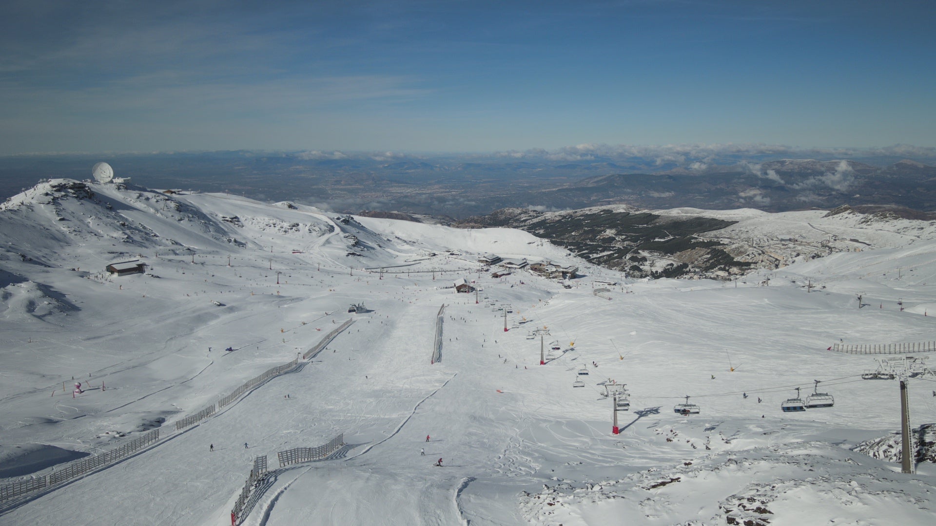 Las espectaculares imágenes de Sierra Nevada cubierta de nieve