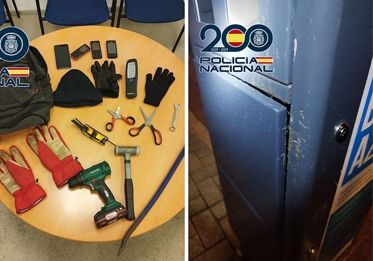 Pillados 'in fraganti' los saqueadores de parquímetros de Granada.