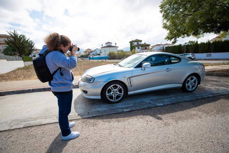 El coche de la víctima del secuestro, en cuyo maletero fue encerrada.