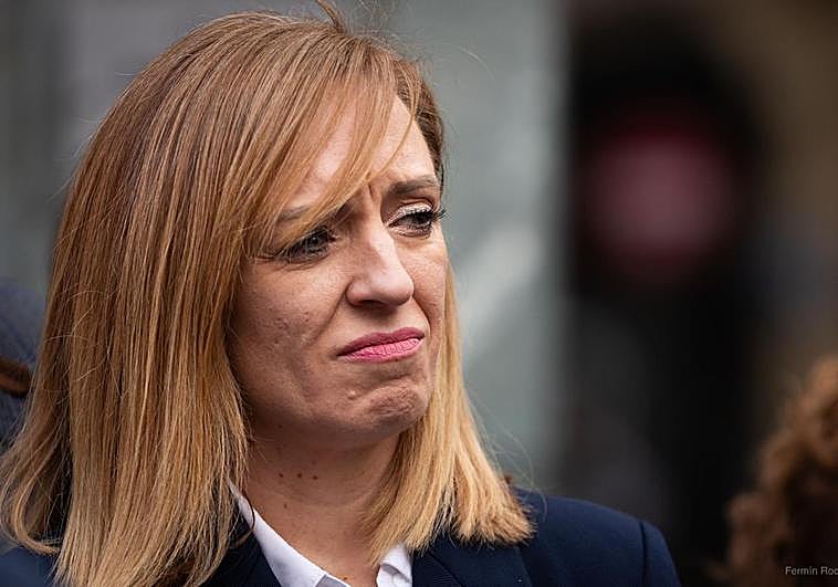 Berta Linares, este miércoles tras comparecer ante los medios