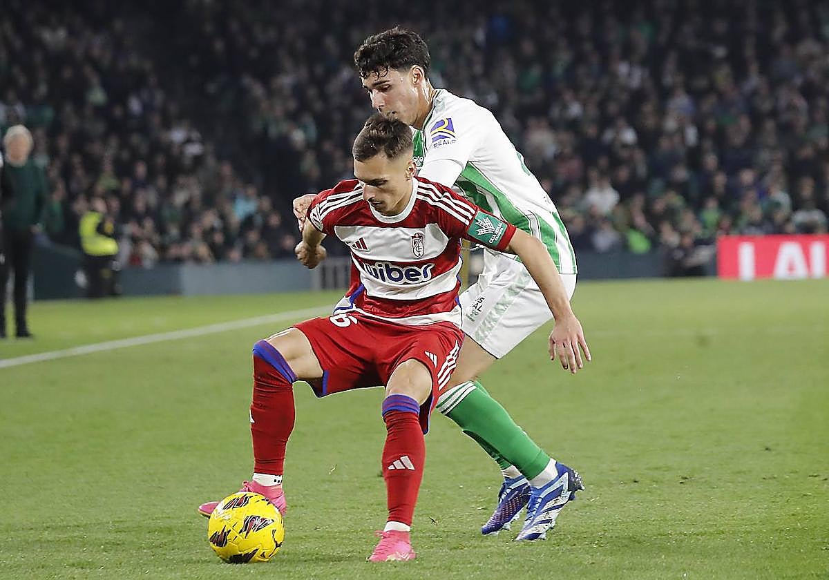 Bryan Zaragoza, en el partido.