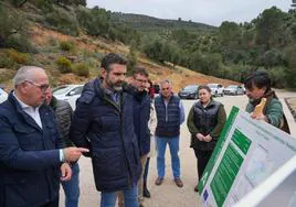 Acto de inauguración tras acabar las obras en el término municipal de Villacarrillo.