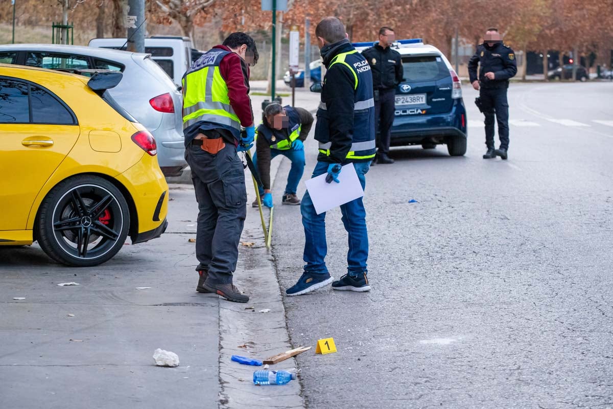 Las imágenes del lugar del homicidio en Granada