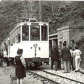 Último recorrido del tranvía de Sierra Nevada