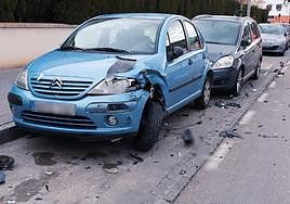 Estado de los vehículos tras la colisión.