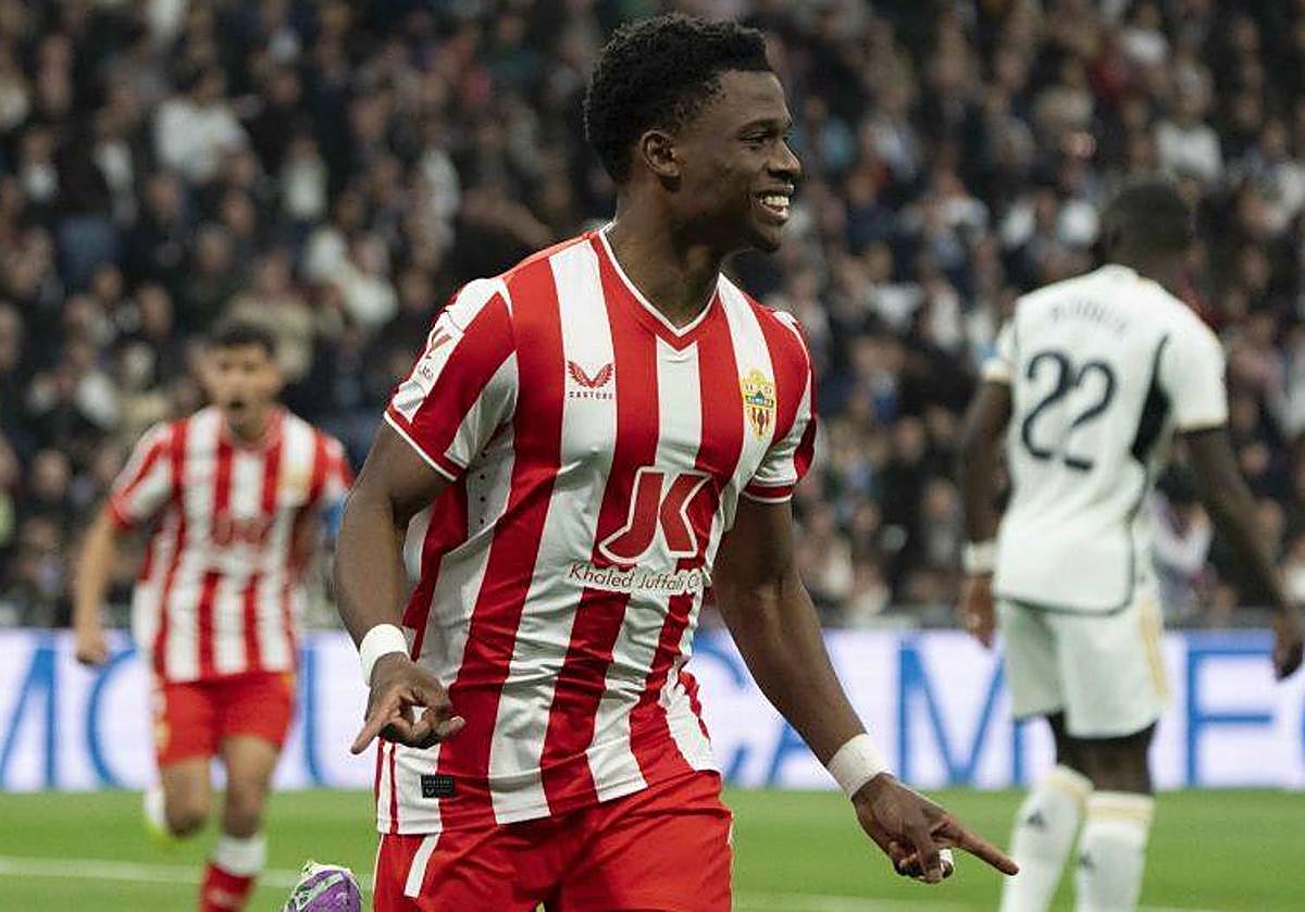 Largie Ramazani marcó en el Santiago Bernabéu.