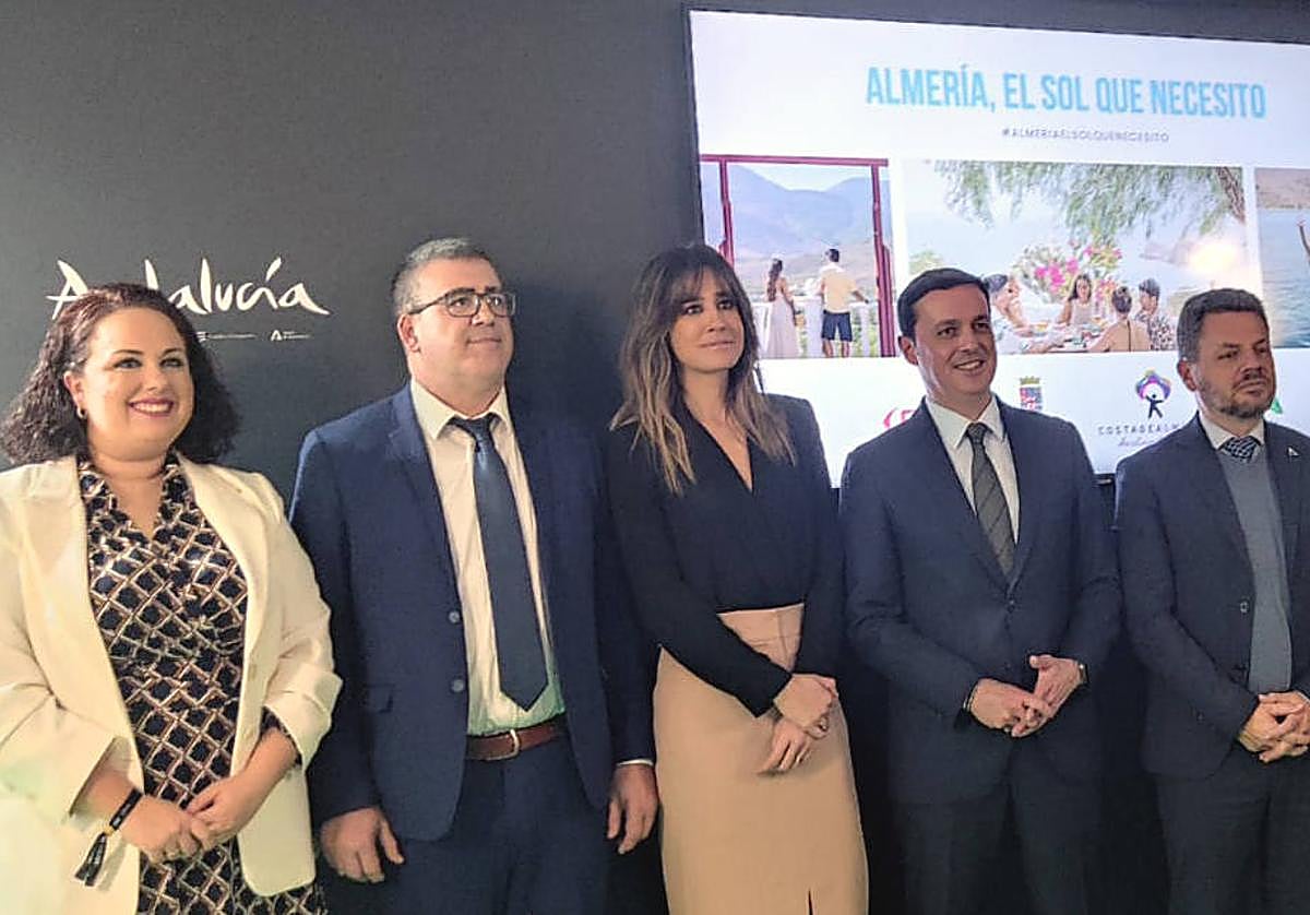 Isabel Jiménez en la presentación de la campaña de Carboneras.