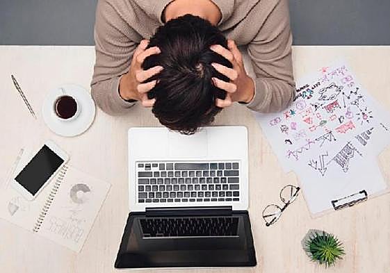 Un trabajador desbordado.