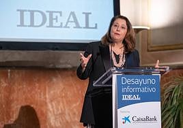 La consejera de Agricultura, Carmen Crespo, expone la política hídrica de la Junta en el desayuno de IDEAL.