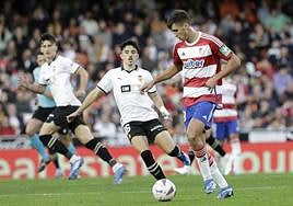Torrente, en el partido de Mestalla.
