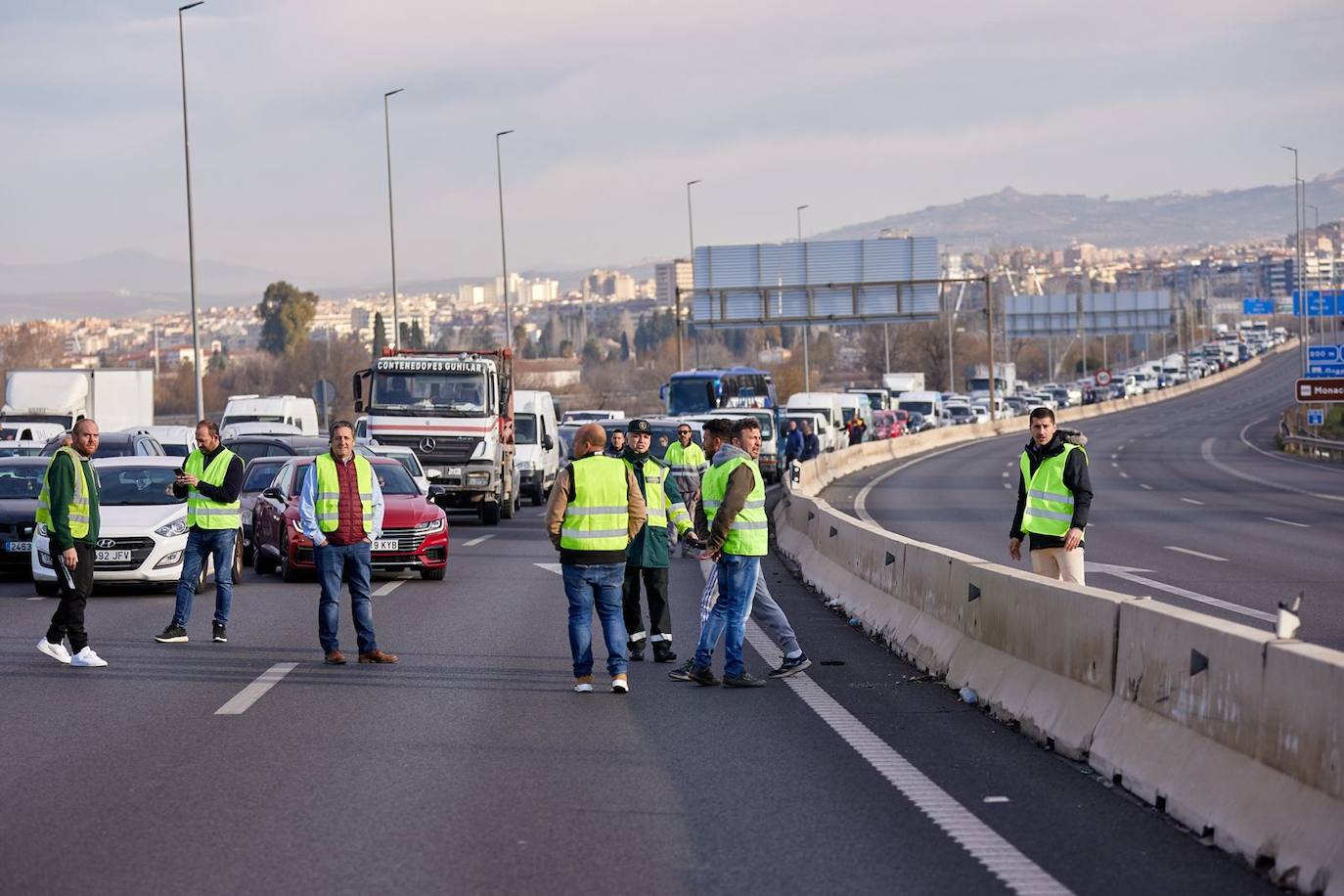 Las imágenes de la tractorada de Granada