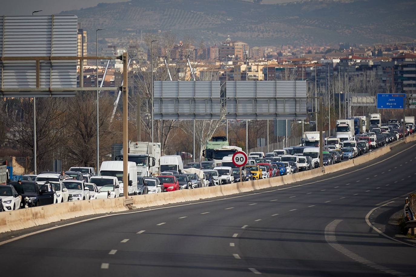 Las imágenes de la tractorada de Granada