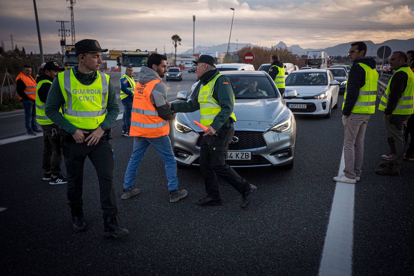 Las imágenes de la tractorada de Granada