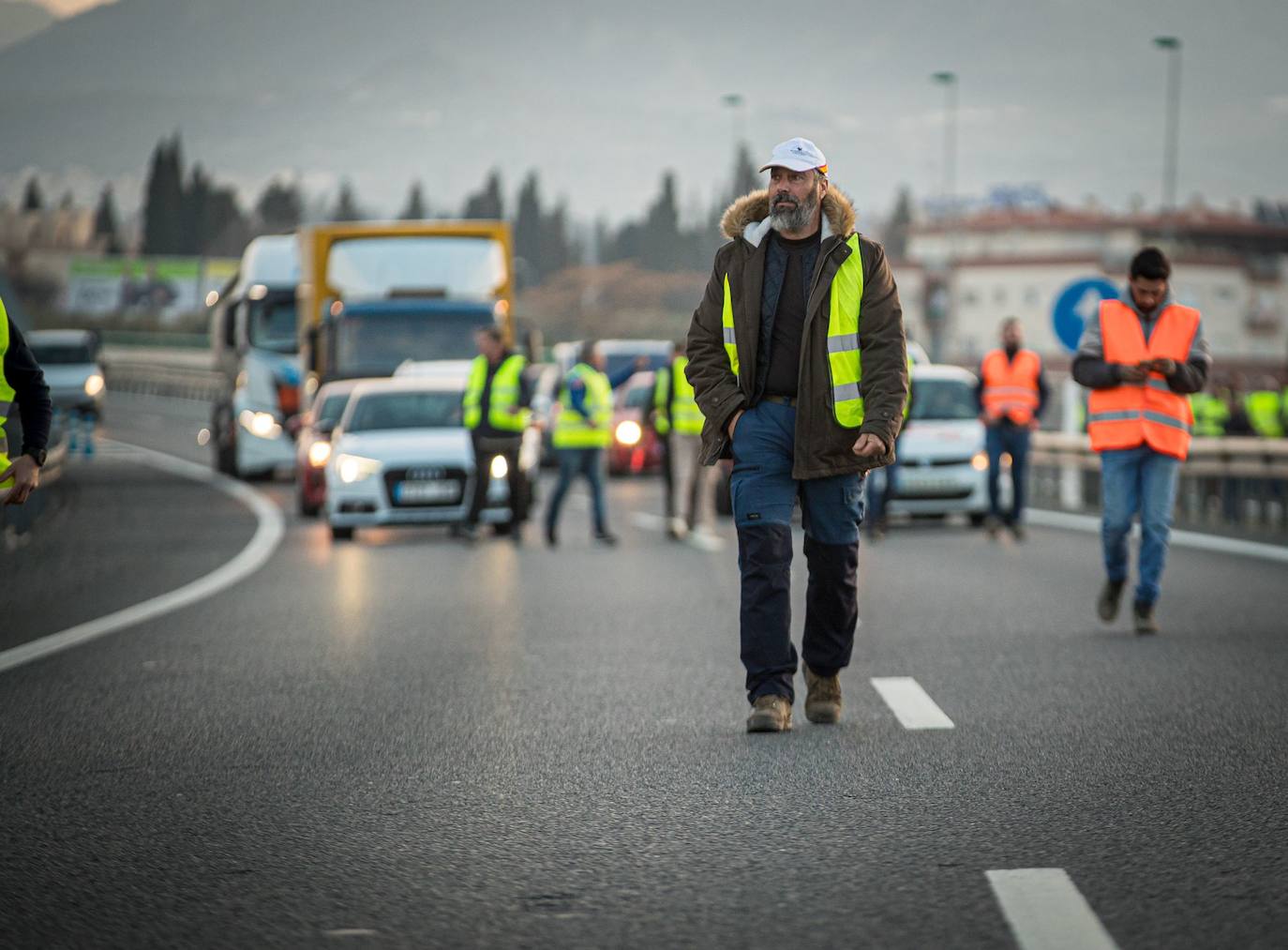 Las imágenes de la tractorada de Granada