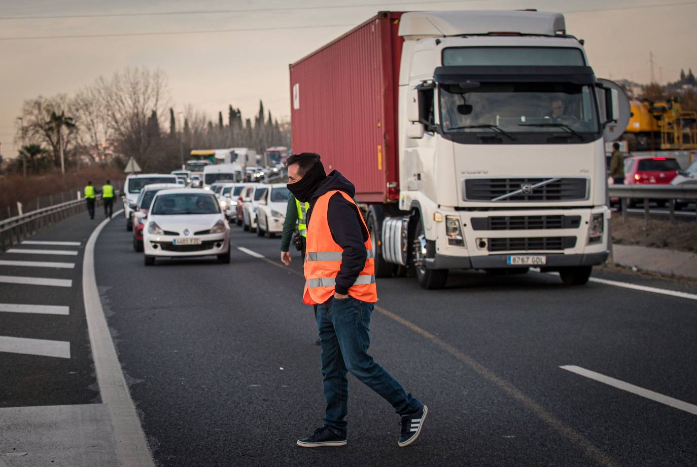 Las imágenes de la tractorada de Granada