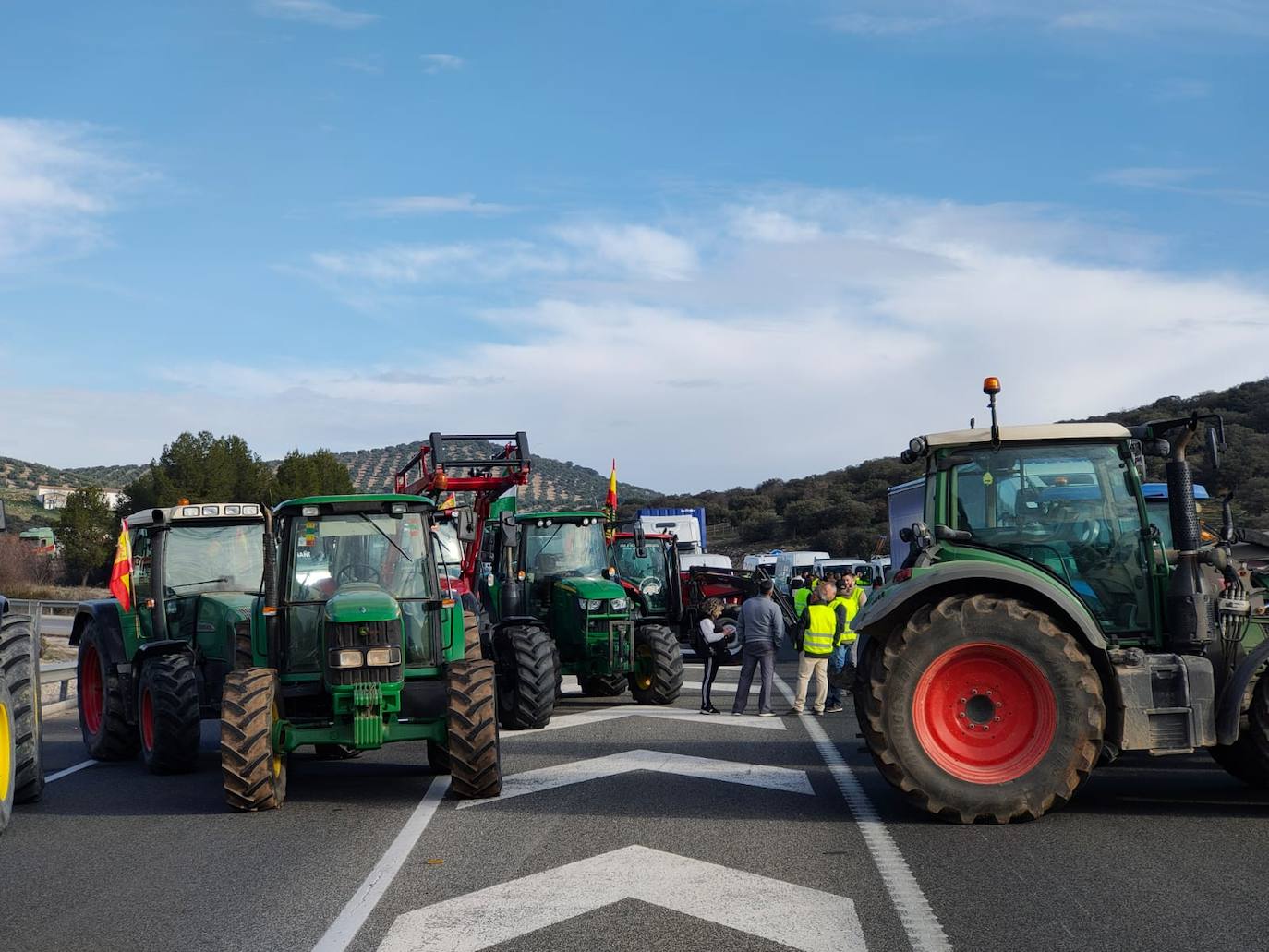 Las imágenes de la tractorada de Granada