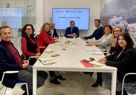 Reunión de la Cámara almeriense con delegados de la Embajada de Canadá en España.