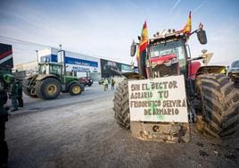 Protesta de agricultores en Granada.