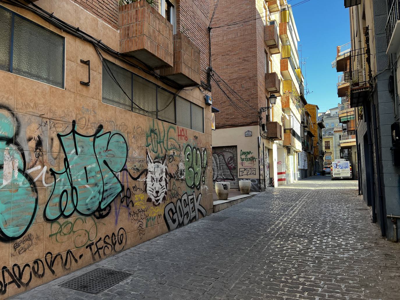Las imágenes del centro de Granada lleno de grafitis