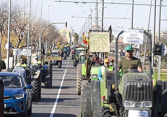 Una de las tractoradas organizadas en España.
