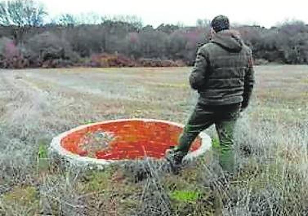 Pozo ilegal en Andalucía.
