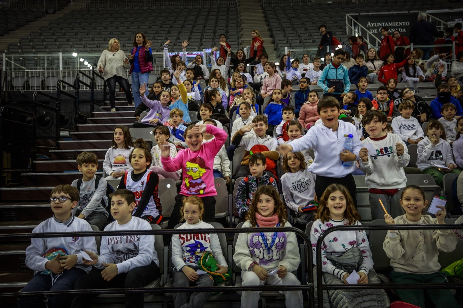Las imágenes de los niños en el Fénix Game del Palacio de los Deportes