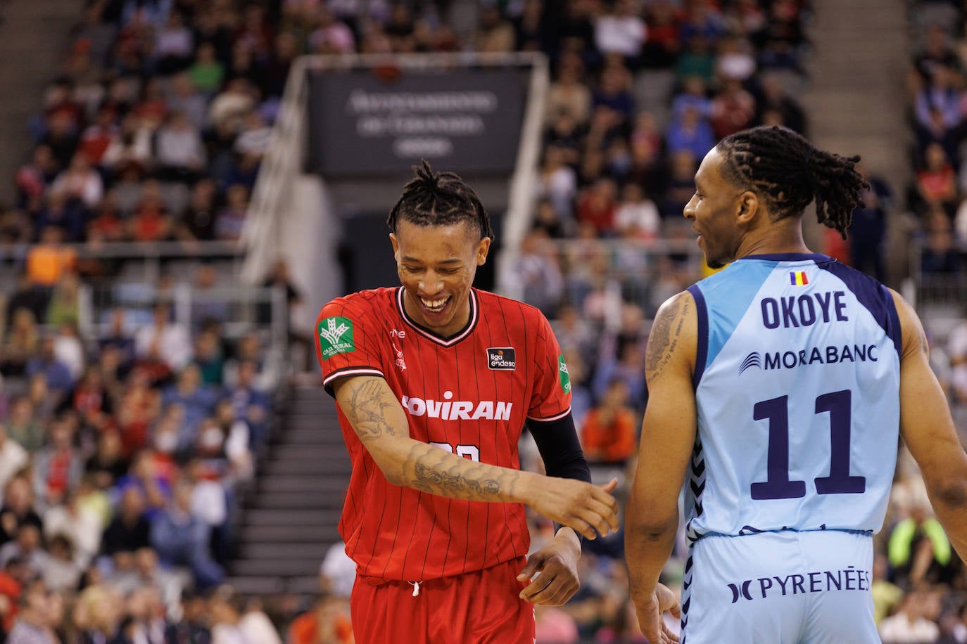 Thomasson, sonriente ante el Morabanc Andorra.