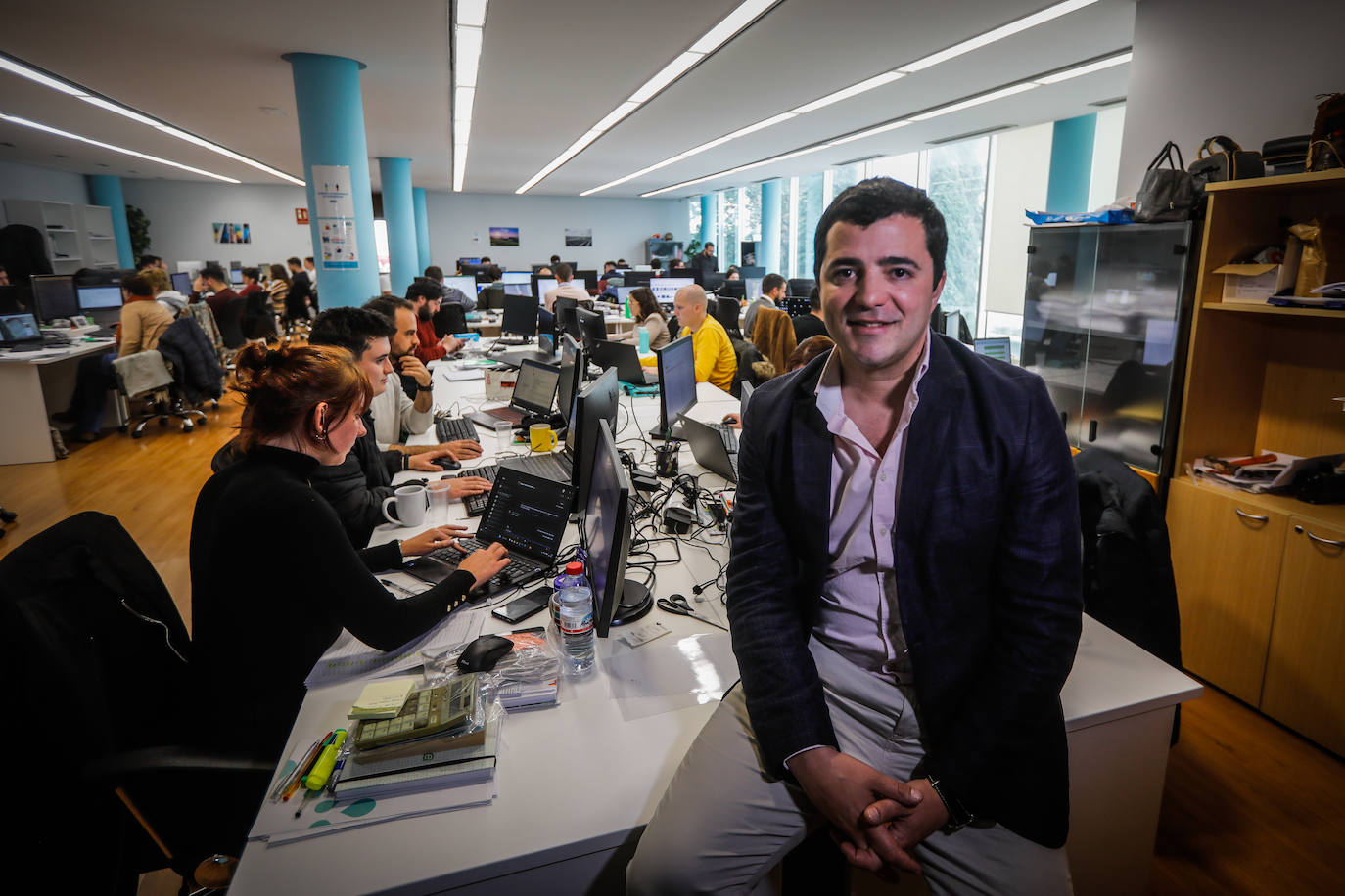 Ignacio Salcedo, en la sede de Greening Group.