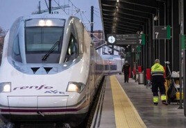 Un fuego paraliza durante una hora dos trenes con destino a Granada