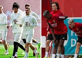 Bryan y Álvaro, con sus equipos.