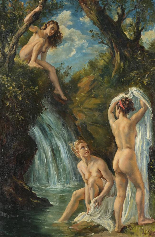 'El baño de las ninfas'.