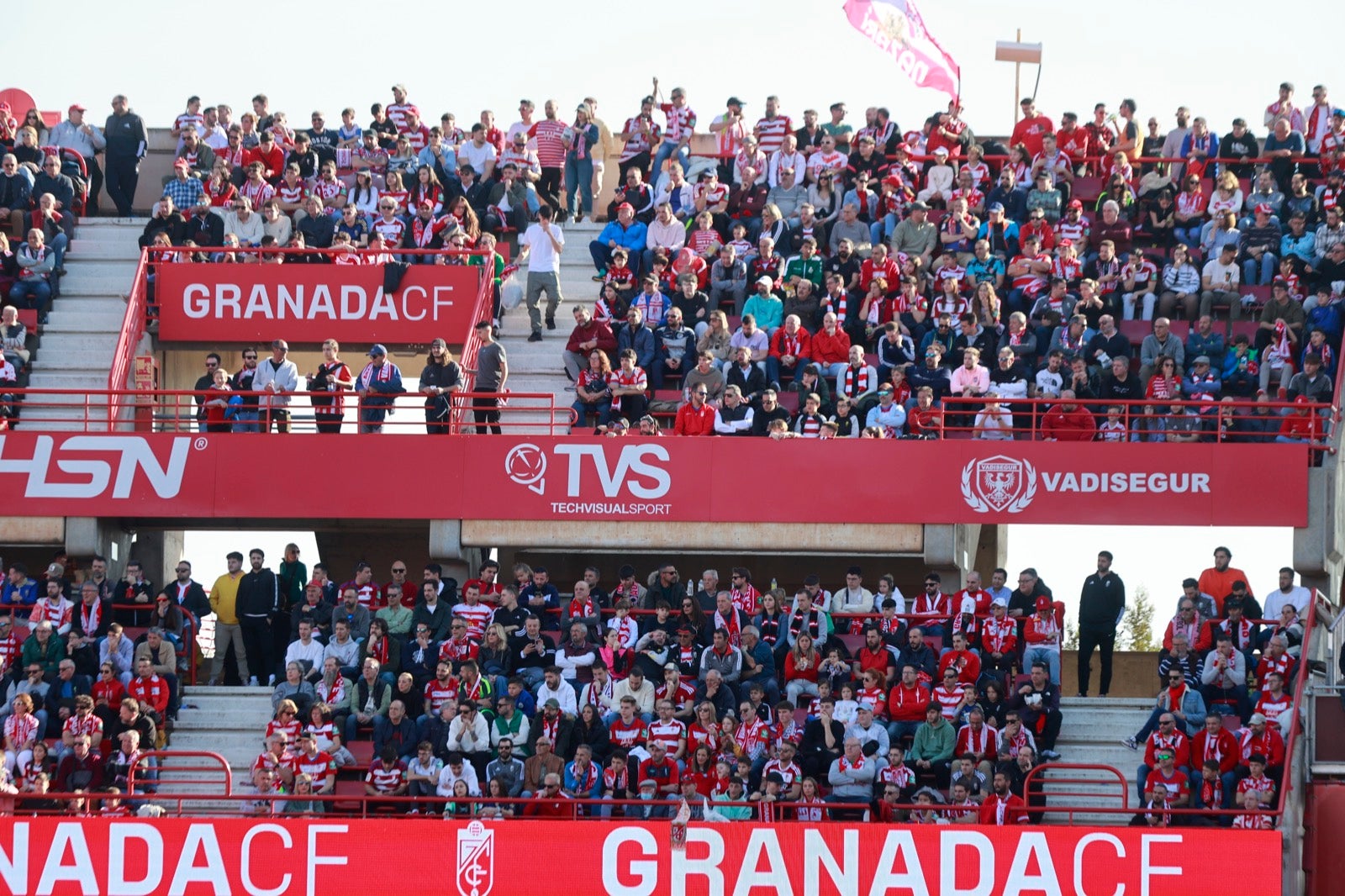 Encuéntrate en la grada en el partido entre Granada y Almería