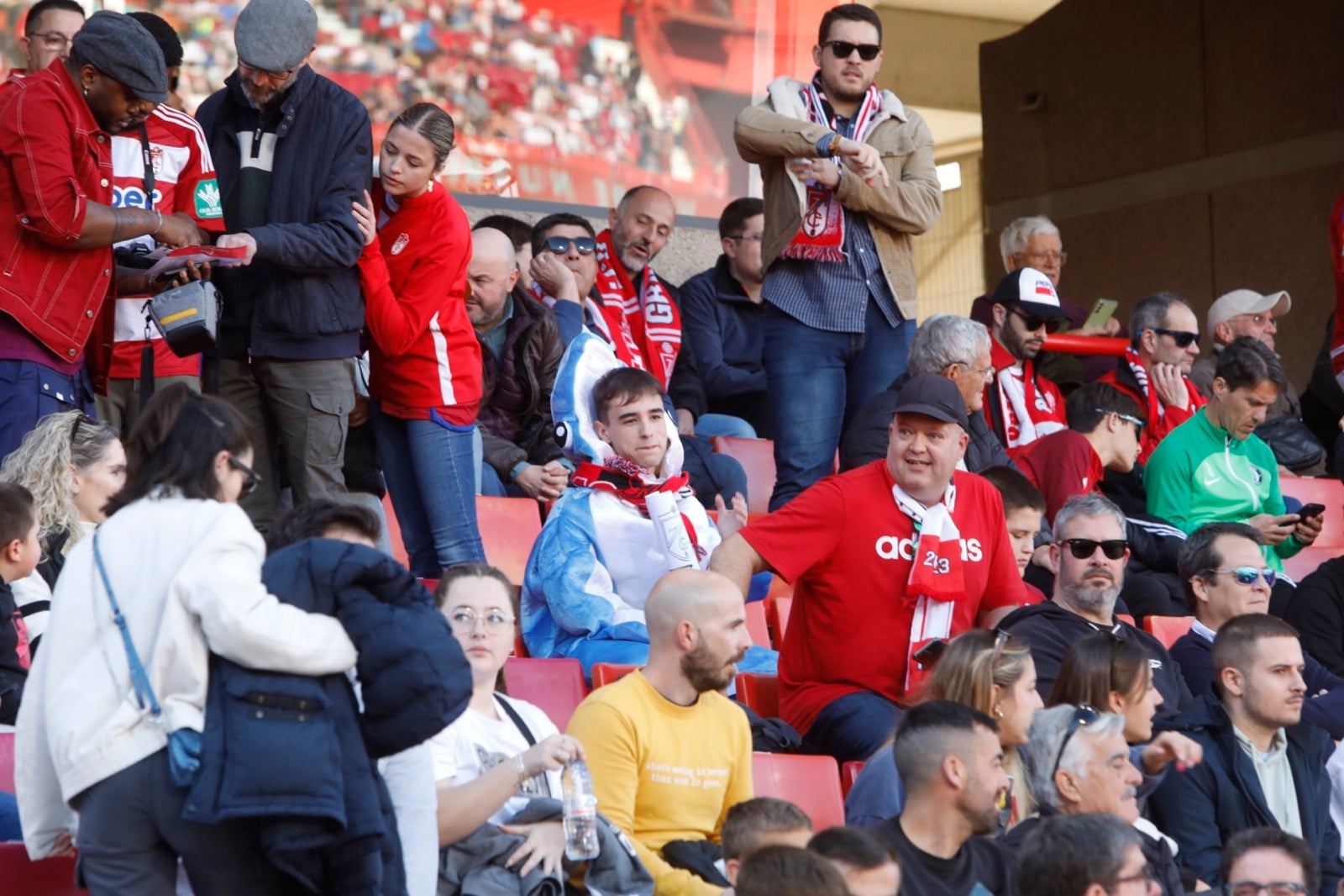 Encuéntrate en la grada en el partido entre Granada y Almería