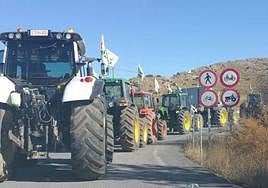 Tractorada por la A-92 Norte, este lunes en Almería