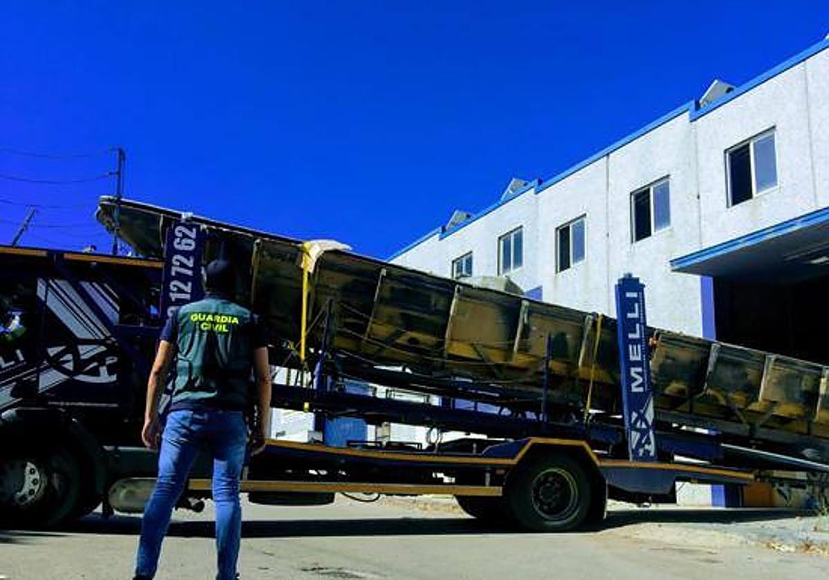 Narcolancha confiscada en Granada el pasado año.