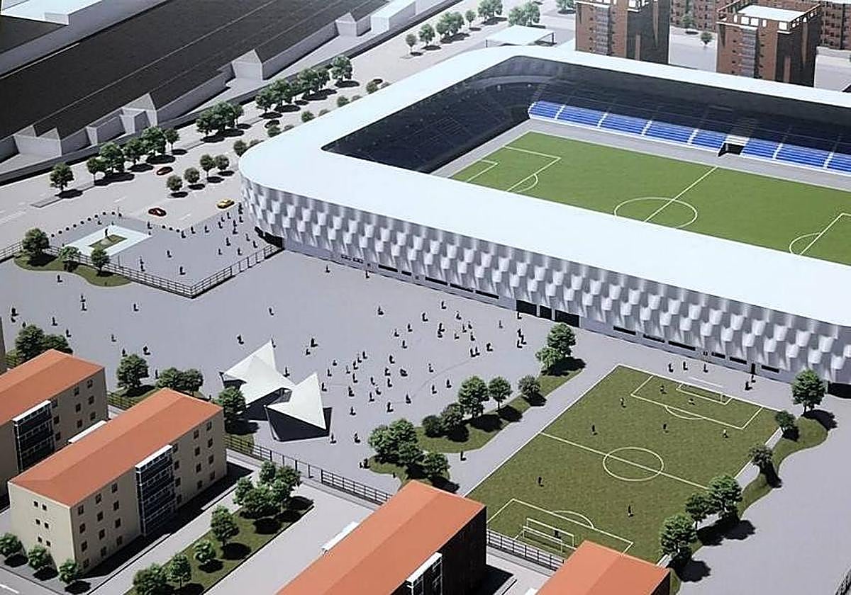 Infografía de cómo quedarán las instalaciones de Linarejos tras la obra.