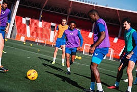 Entrenamiento a puerta cerrada del jueves