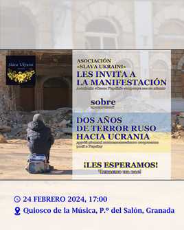 Convocada una manifestación en apoyo a Ucrania este sábado en Granada