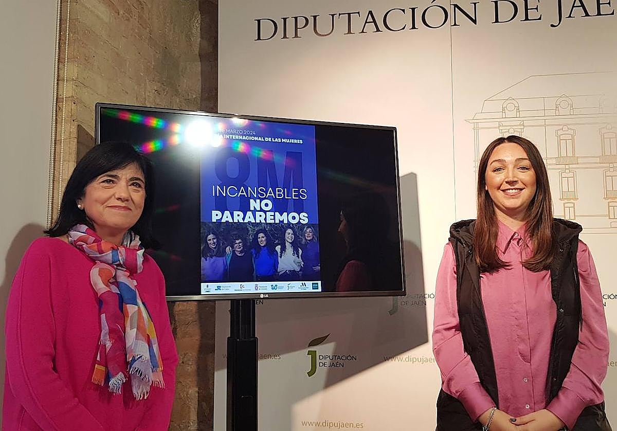Las diputadas Francisca Medina y María Dolores Ruiz presentan la programación.